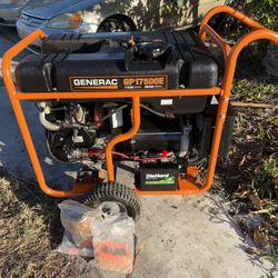 FOR SALE: GENERAC GP17500E – 17,500W HEAVY DUTY GENERATOR – ONLY 9 HOURS – ELECTRIC START – $2,400