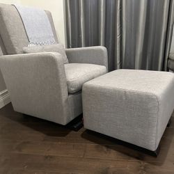 Chair and ottoman 
