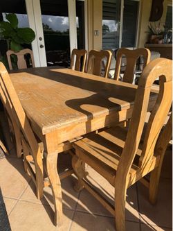 Solid Wood Table & Chairs