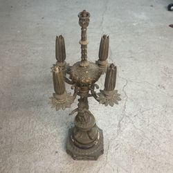 Antique lamp base
