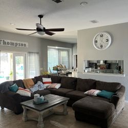 Beautiful Brown Sectional Couch