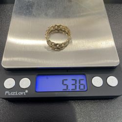 10k Gold Cuban Ring 