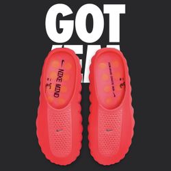 Nike Mind 001 Slide Solar Red Sz 6