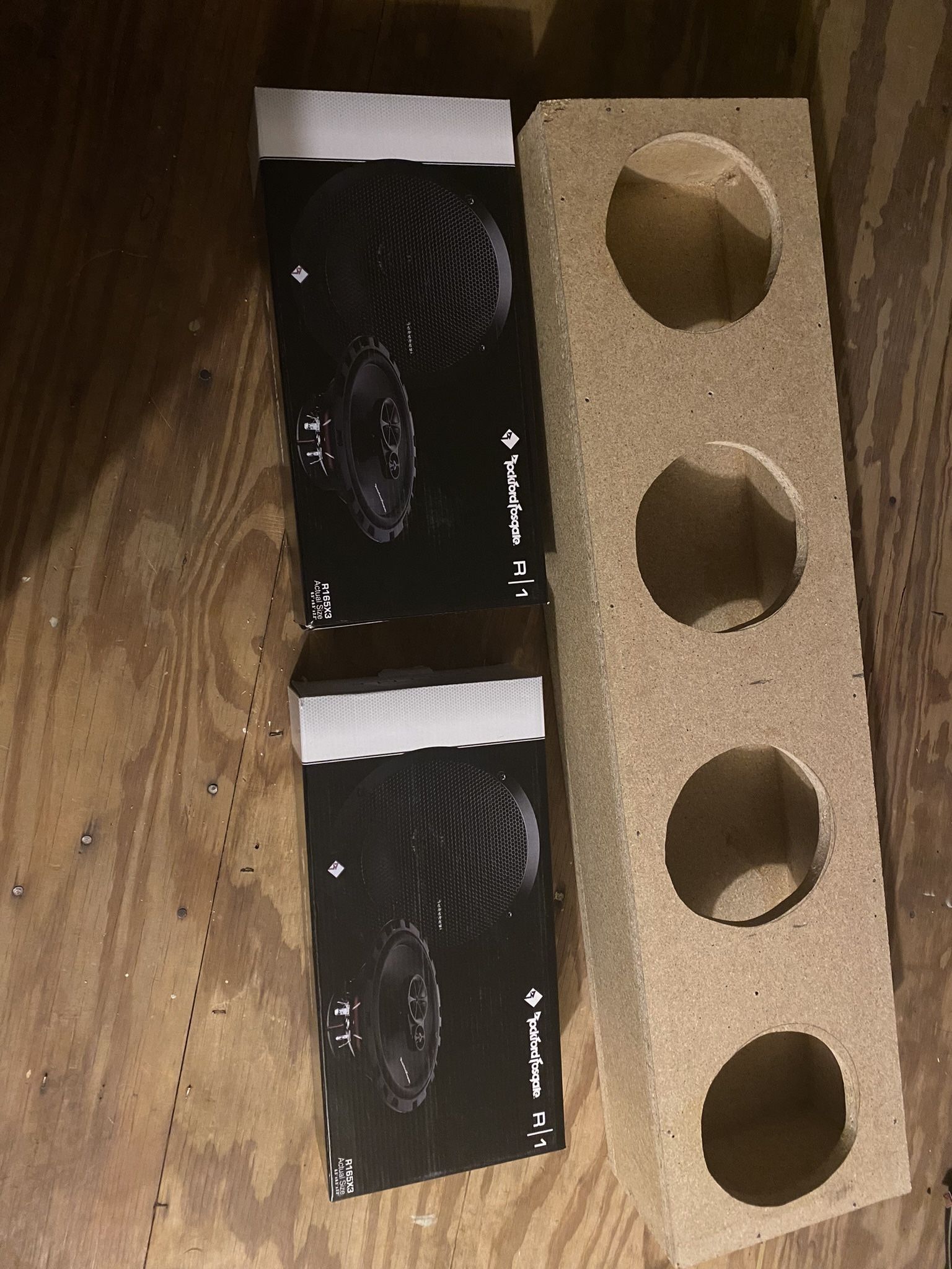 Four Brand New Rockford Fosgate 6by5 In Side A Box With Matching 4 Channel Fosgate $300