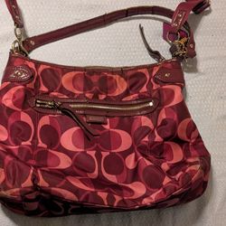 Purple Coach bag- Shoulder and Cross Body