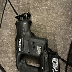 Makita XRJ07 Sawzall W/3.0 Battery 