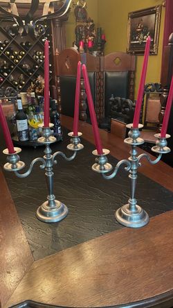 (2) Candelabras $55.00 CASH, TEXT FOR PRICES.