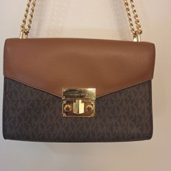 Michael Kors Rose Medium Logo Shoulder Bag
