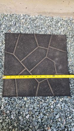 30+ Vigoro 16”x16” Gray Dual-Sided Rubber Paver Patio