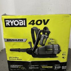 40v Backpack Leaf Blower Brushless With Battery And Charger Complete