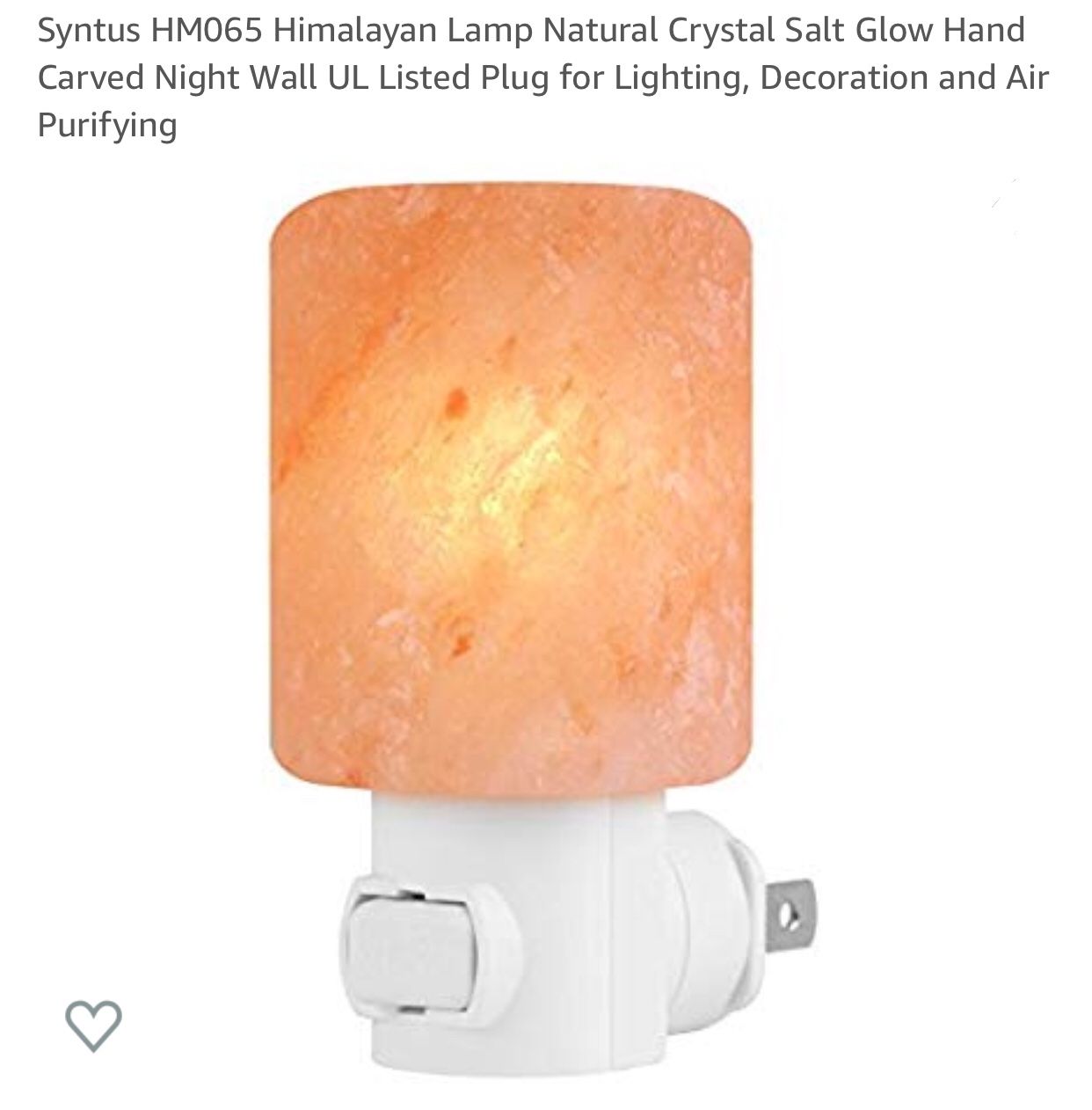 Himalayan mini salt lamp.