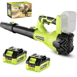 Cordless Leaf Blower with 550 CFM Airflow & 600 W Brushless Motor