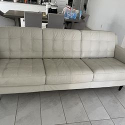 Leather Couches 7ft By 3ft 
