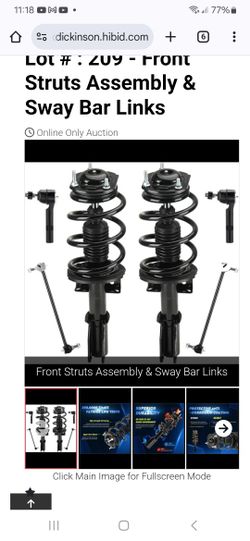 Front Strut Assembly And Sway Bar Link