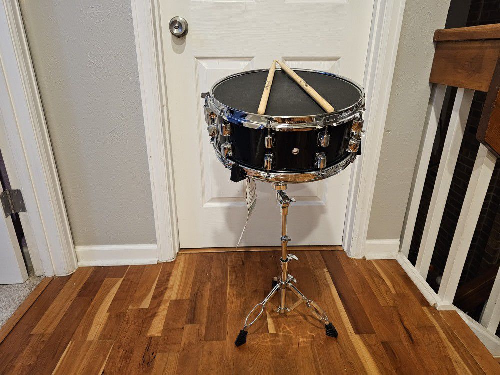 Snare Drum Set With Sticks And Carrying Case 