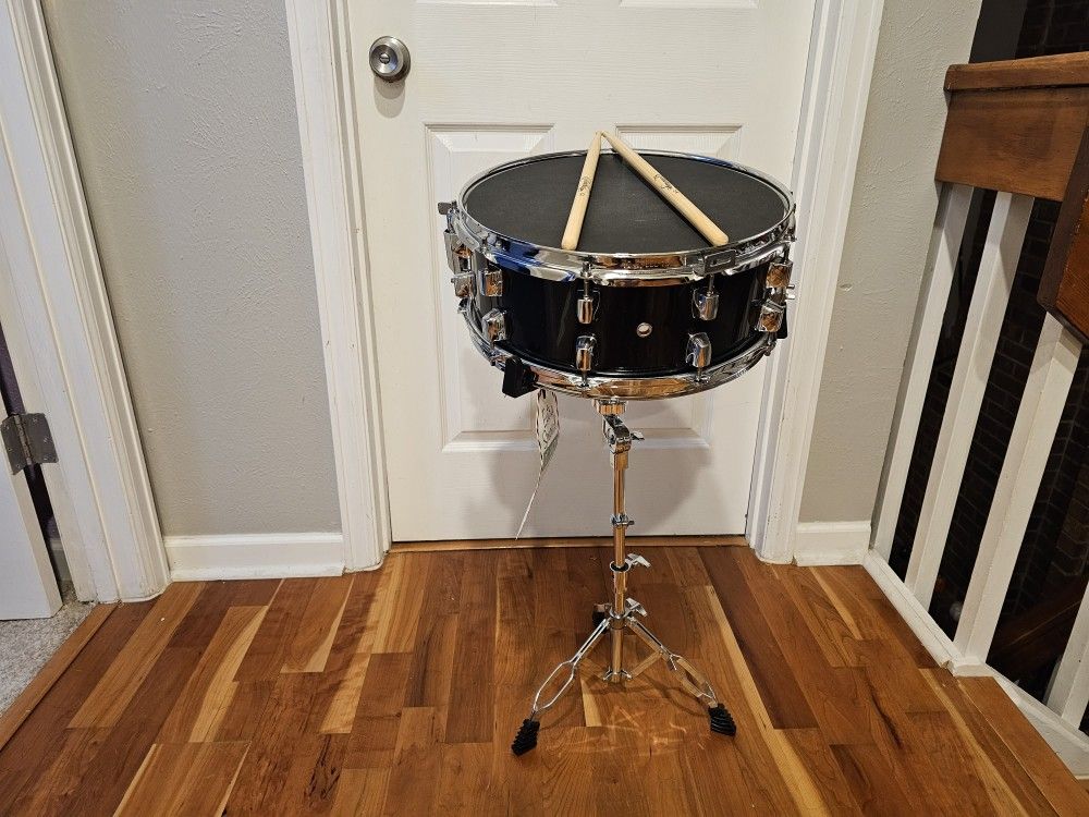 Snare Drum Set With Sticks And Carrying Case