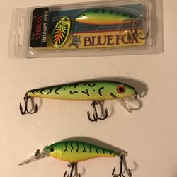 Berkley Flicker Shad 5M, Rebel Floater,& Vibrax Minnow Spin 1/4Oz Blue Fox  Lures for Sale in San Angelo, TX - OfferUp