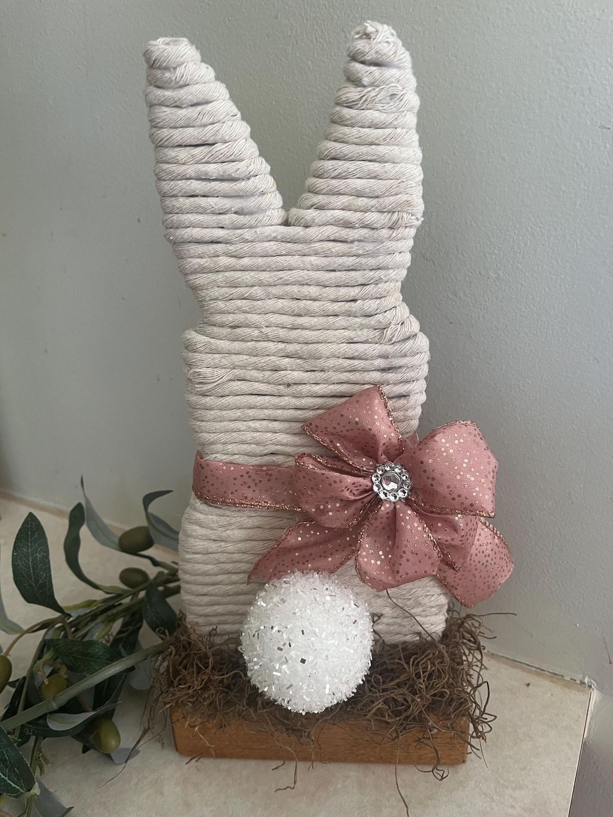 Rope Bunny Decor