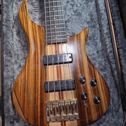 RARE 2001 PEDULLA THUNDERBASS 5 STRING (ORGINAL PARTS, FRETTED, 4 VOLUME KNOBS)