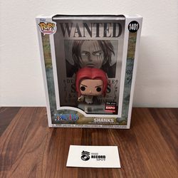 Funko Pop One Piece Shanks Wanted Poster 1401 - C2E2 Shared Sticker 2024
