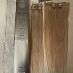 The Hair Shop - 22” Clip-in extensions - #60 Platinum