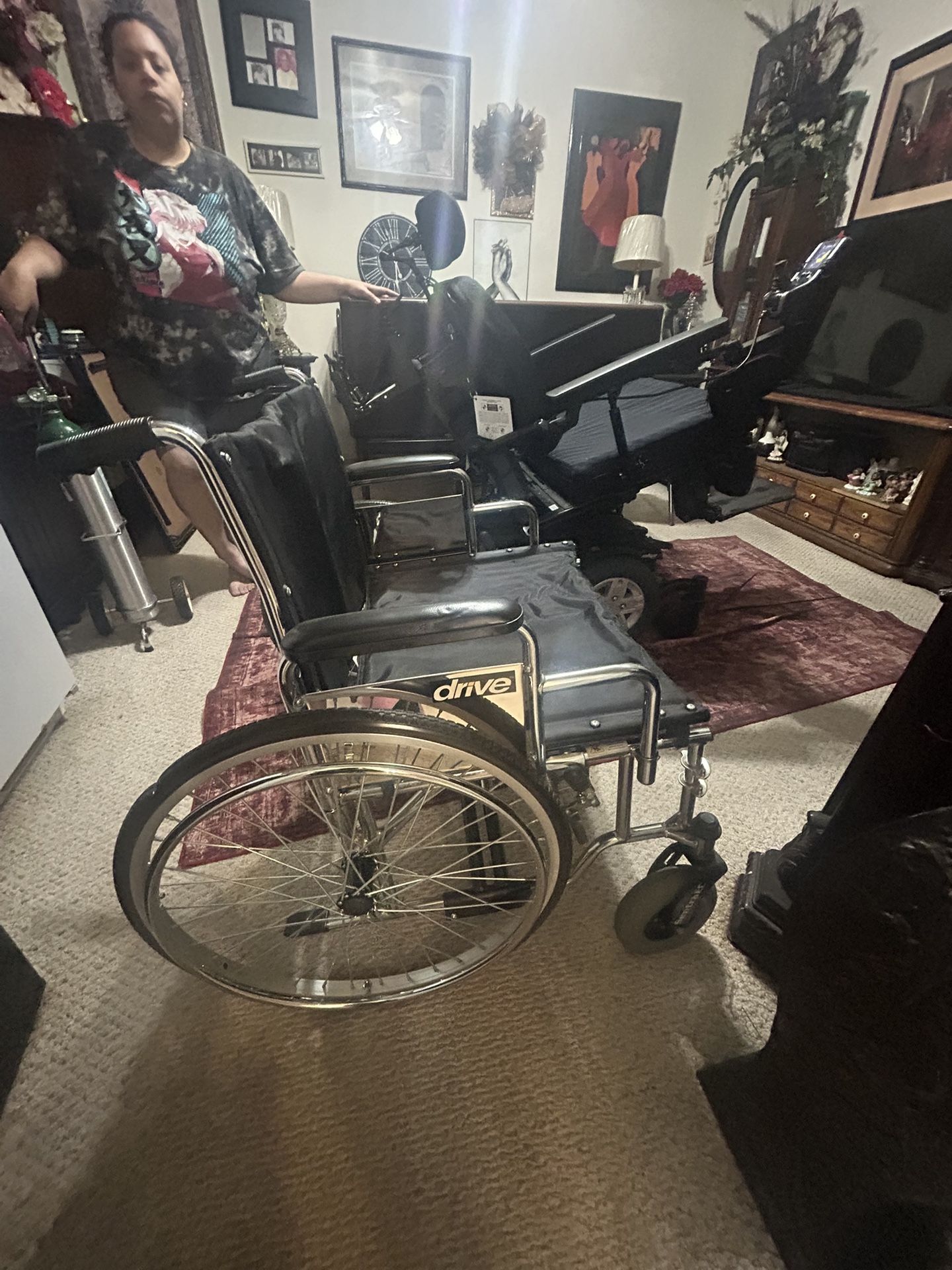 A brand new wheelchair