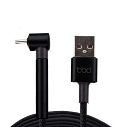 Micro USB Stand 3.3ft (1m) Cable Right 90° Angle USB to Micro USB Charging Data Cord Durable Nylon Braided Compatible with Android Devices [Black]

