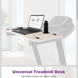 KELIXU 39" Treadmill Desk Attachment, Universal Walking Laptop Holder Desk Ergonomic Platform Workstation for Treadmill w🆕✅• Retails $48.99 On Amazon