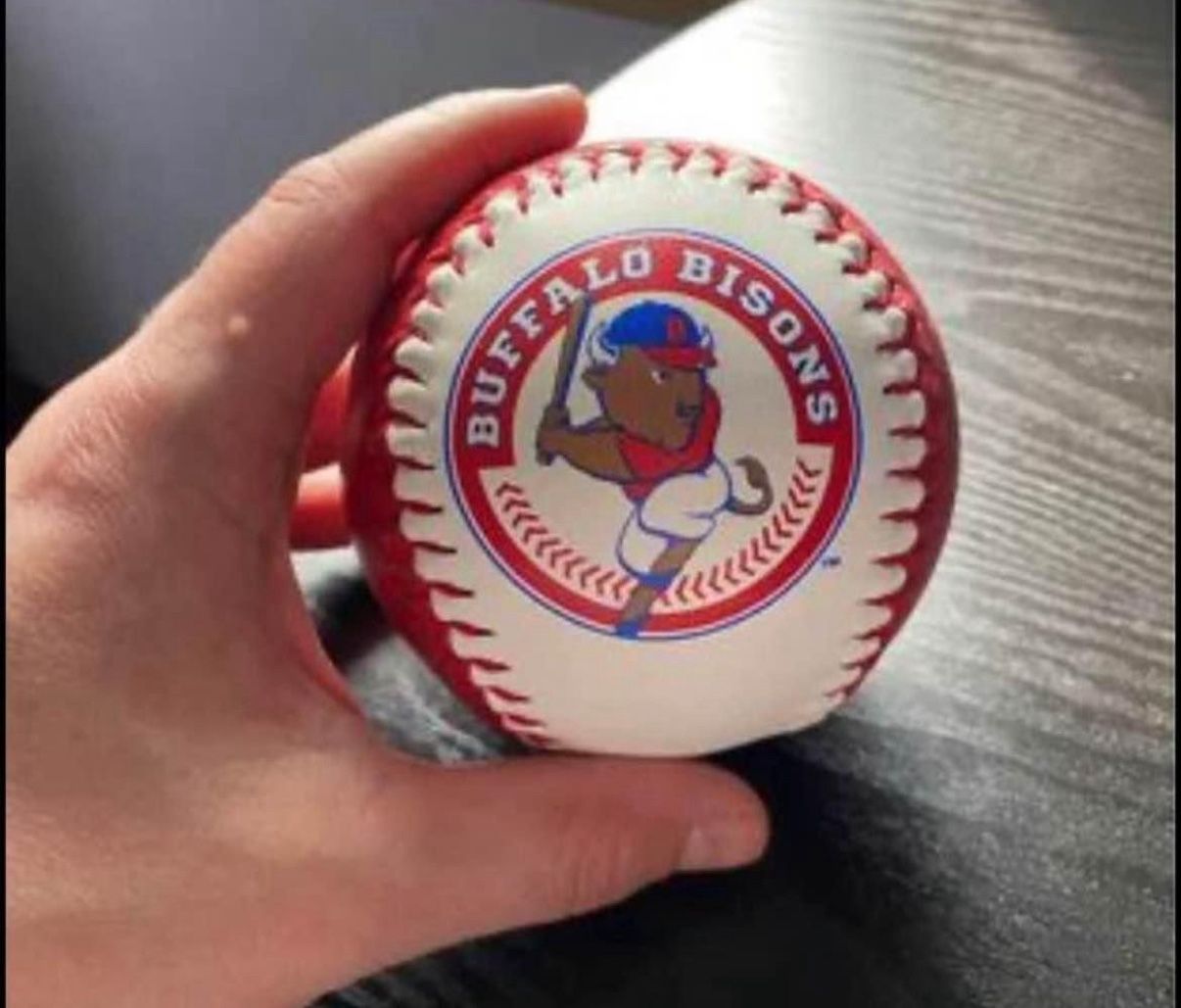 Buffalo Bisons Logo On The Baseball 