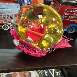 Vintage Forever Rose in a glass Water Globe