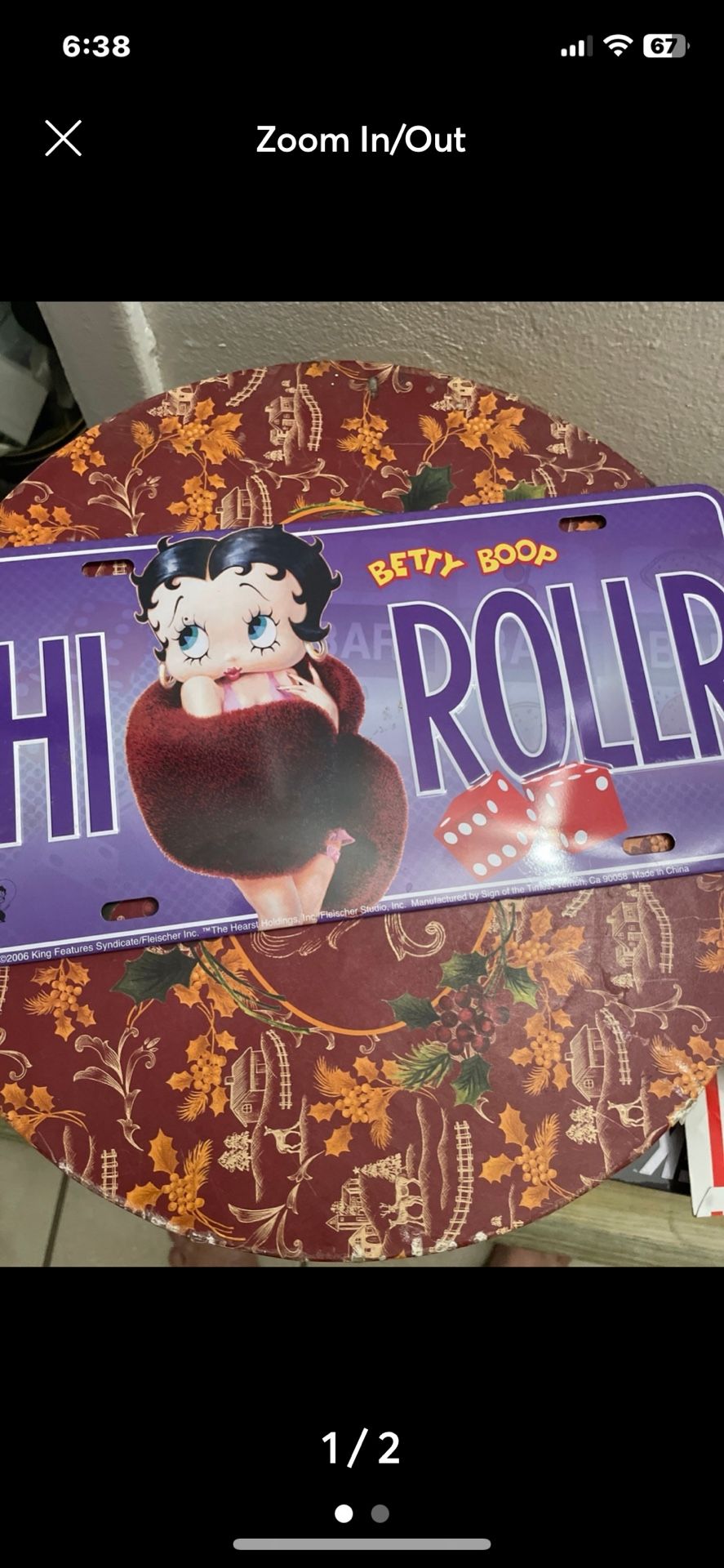 Betty Boop And More Metal Signs 5.00 Each