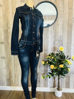 High-quality denim jumper, shaper size M