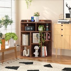 Modern Corner  Storage Rack with Charging Station 