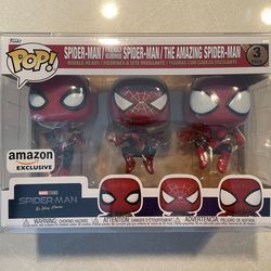 Spiderman Funko Pop 3 Pack *MINT* Amazon Exclusive Marvel Spiderman No Way Home 3pk Spider-Man Avengers Spidey Peter Parker Protector