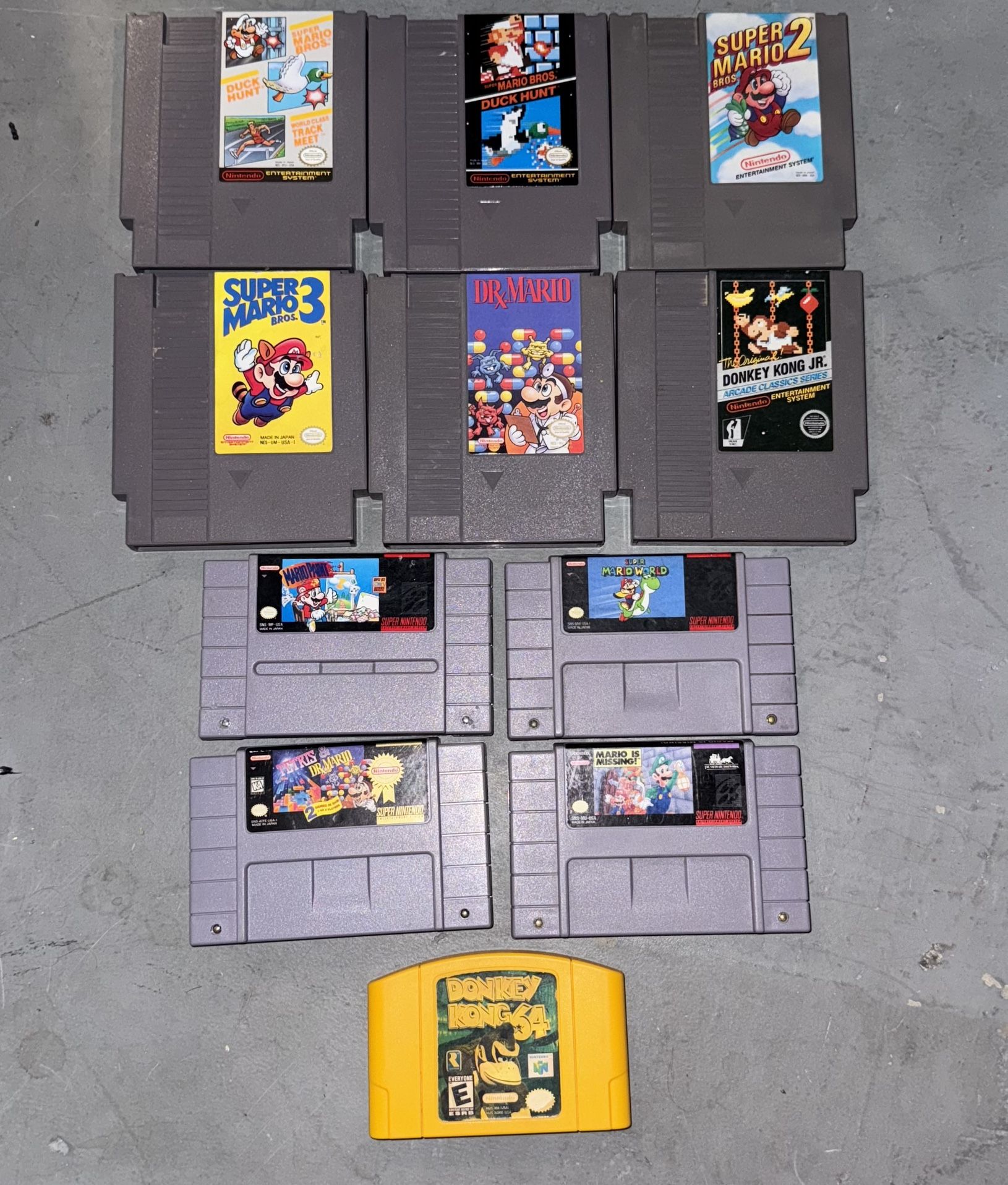 NINTENDO SNES NES N64 VIDEO GAMES SUPER MARIO BROS ZELDA DONKEY KONG