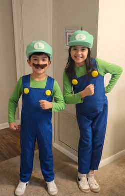 Kids Luigi Costume (Size 8-10) - Excellent
Condition!