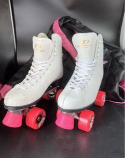 Vintage Dominion Roller Skates Size 11 Sure-Grip Plates Wheels & Sure-Grip Bags