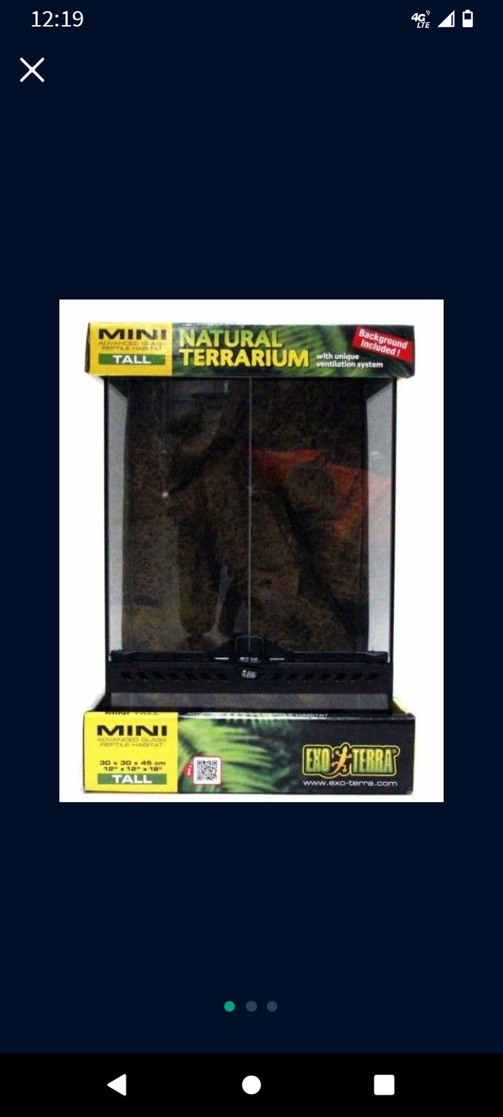Mini
Exo Terra Glass Terrarium Minia