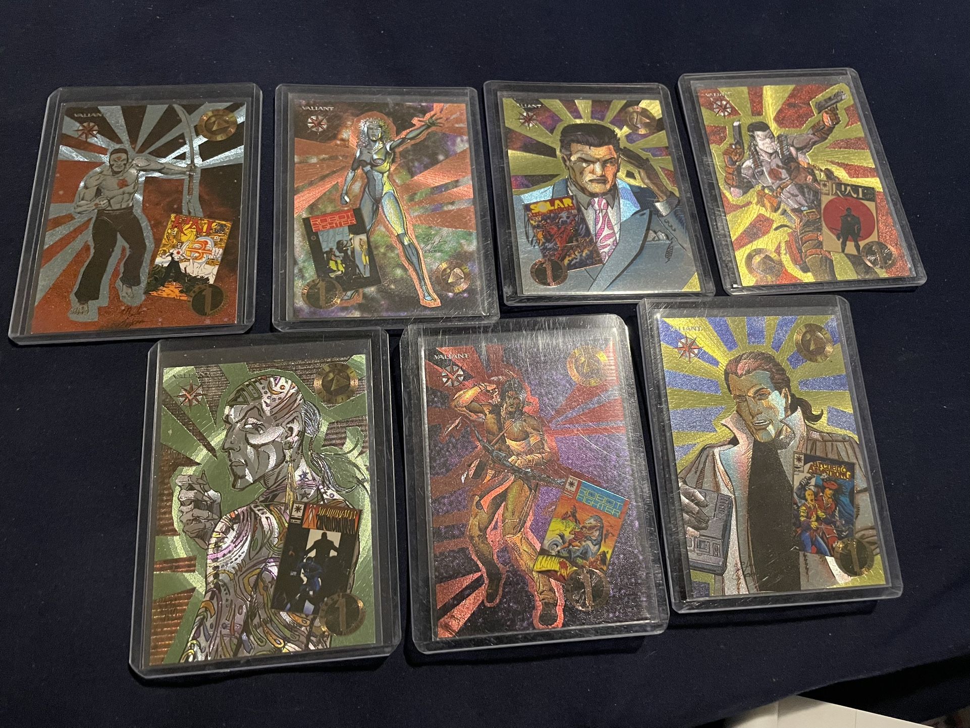 1993 UD VALIANT FOIL CHASE CARDS (7 TOTAL)