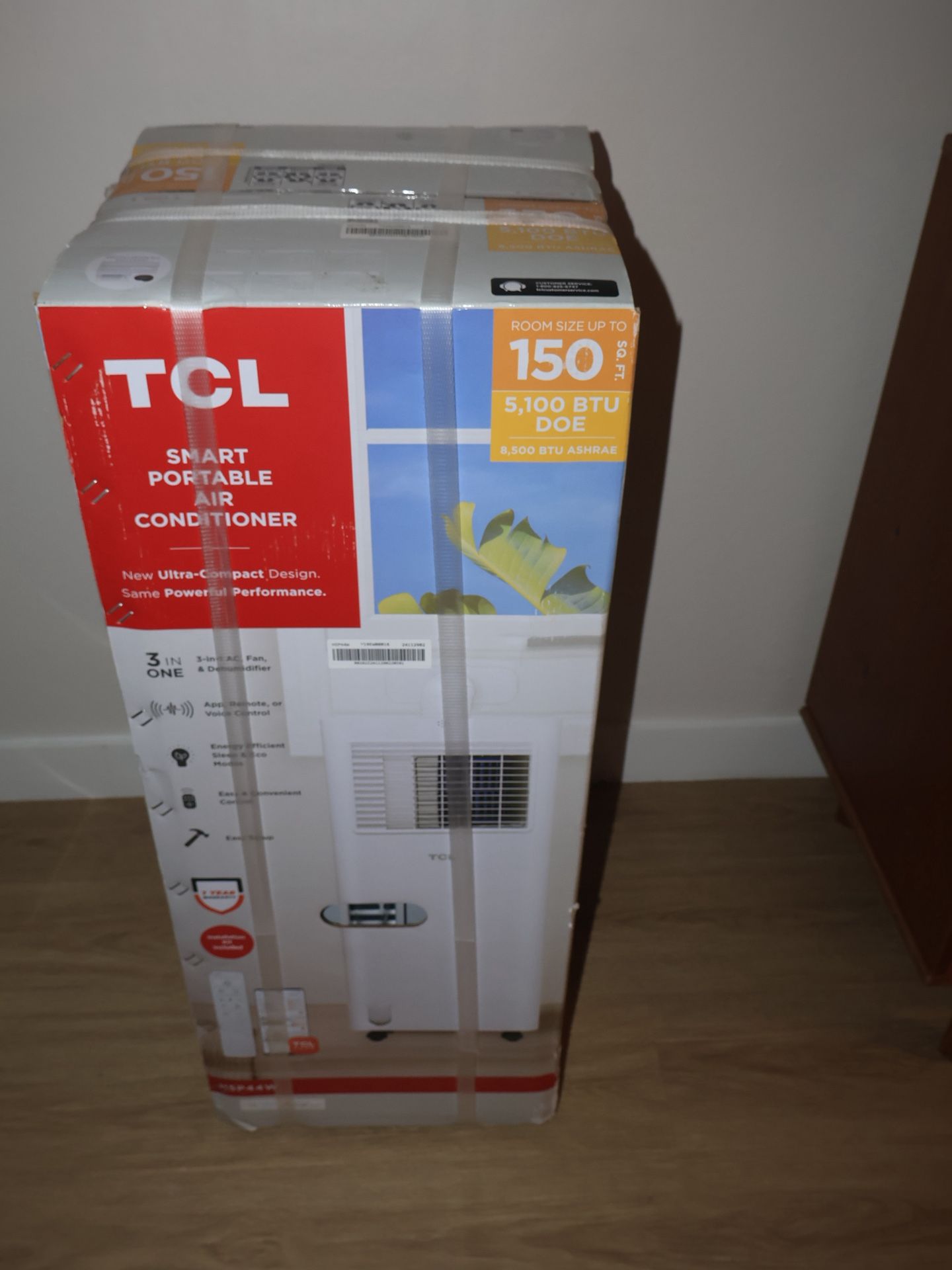 TCL smart Portable Air Conditioner 5100 BTU / 8500BTU Ashrae