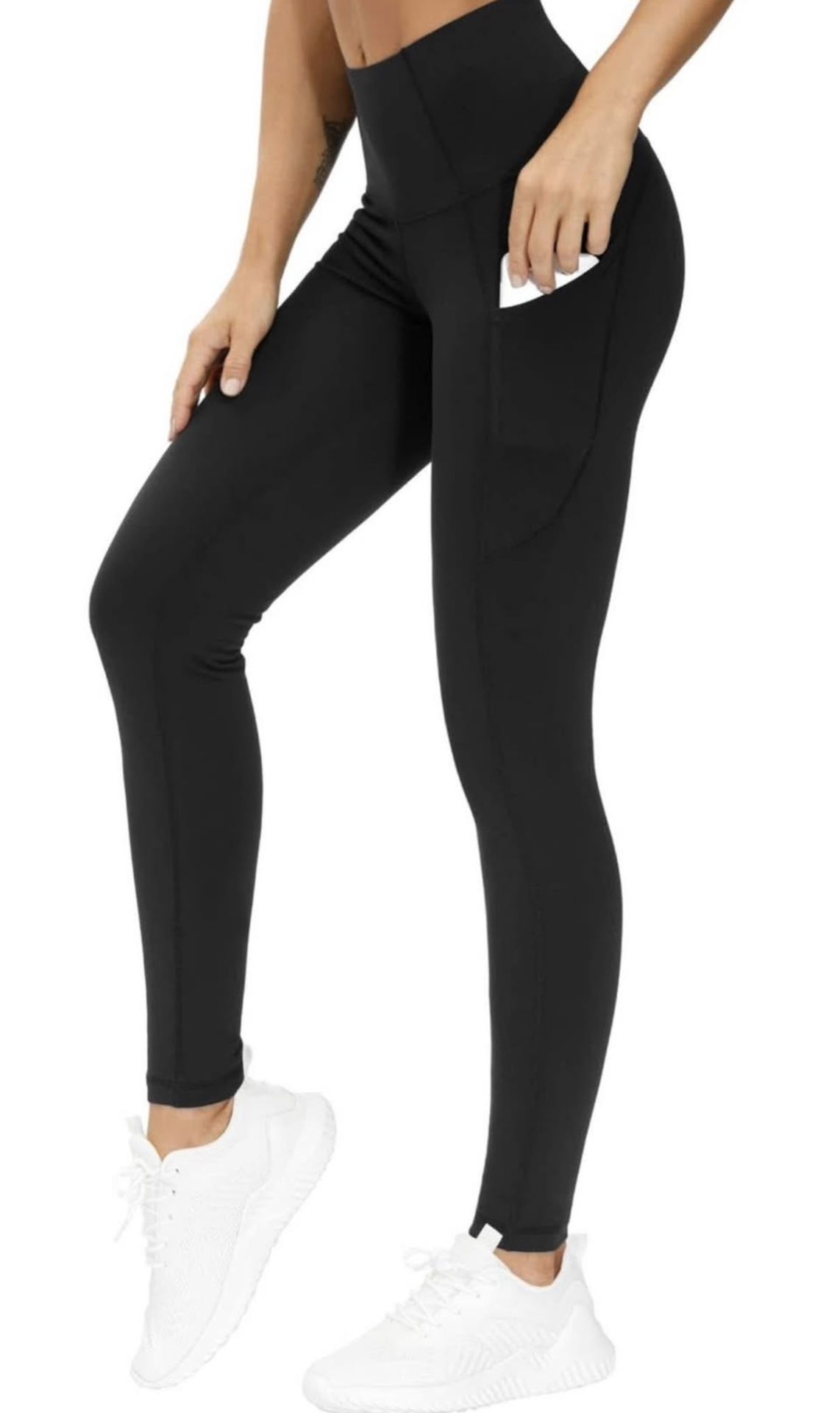 Workout Leggings for Women - High Waisted Yoga Pants Tummy Control Compression for Running