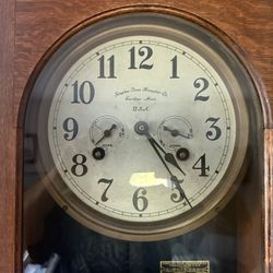 Vintage W.H. Bundy by Simplex - Wall Clock and Time Recorder –