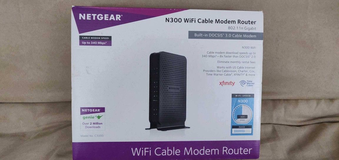 NetGear N300 WiFi Modem Router