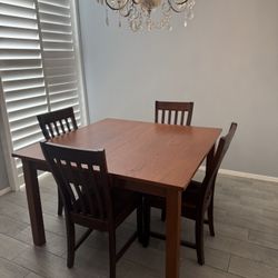 Dining table and chairs 