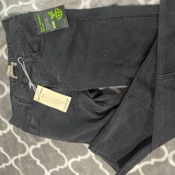 Jeans Low Rise Straight With Flap Oversize Back Pockets