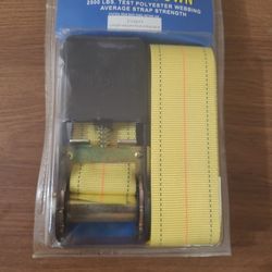 2" x 20' Ratchet Tie Down Strap 2500 Lbs Test