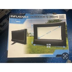 Inflatble Screen 10.5 Ft Brand New With Blower