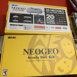 Neo Geo Arcade Stick 20 Games New
