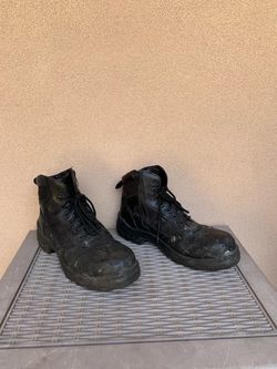 Worx steel-toe work boots. Size: 11.5.