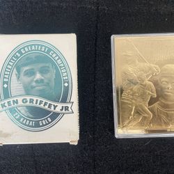 KEN GRIFFEY JR. BASEBALLS GREATEST CHAMPIONS 23 KARAT GOLD CARD 